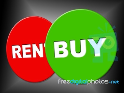 Buy Sign Shows Bought Message And Purchasing Stock Image