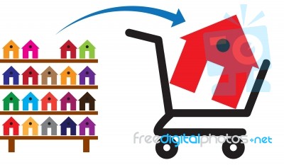 Buying House Or Property On Sale Stock Image