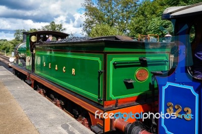 C Class Steam Engine At Sheffield Park Station Stock Photo