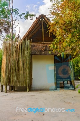 Cabin In The Lodge In Botswana Stock Photo