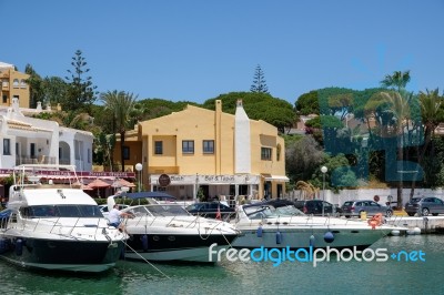 Cabo Pino, Andalucia/spain - July 2 : Boats In The Marina At Cab… Stock Photo