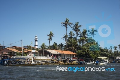 Cabure Lighthouse, Lencois National Park, Brazil Stock Photo