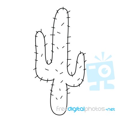 Cactus Cartoon Stock Image