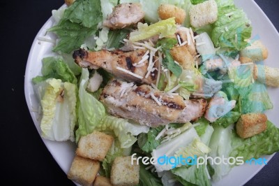 Caesar's Chicken Salad Stock Photo