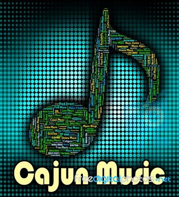 Cajun Music Indicates French Canadian And Audio Stock Image