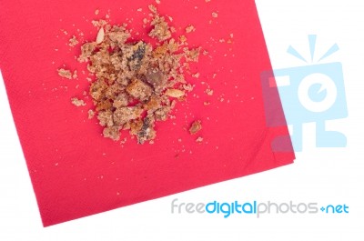 Cake Crumbs Stock Photo