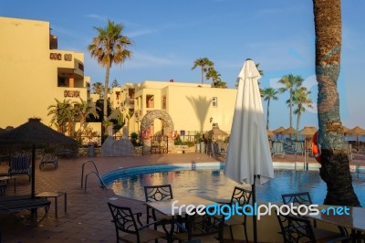 Calahonda, Andalucia/spain - May 8 : Evening Sunshine At Dona Lo… Stock Photo