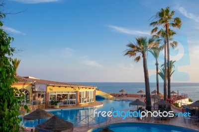 Calahonda, Andalucia/spain - May 8 : Evening Sunshine At Dona Lo… Stock Photo