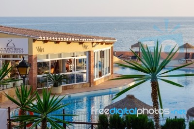 Calahonda, Andalucia/spain - May 8 : Evening Sunshine At Dona Lo… Stock Photo