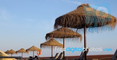 Calahonda, Andalucia/spain - May 8 : Evening Sunshine At Dona Lo… Stock Photo