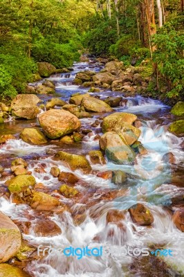 Caldera River Near Boquete City In Panama Stock Photo