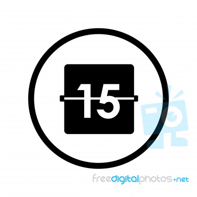 Calendar Icon -  Iconic Desig Stock Image