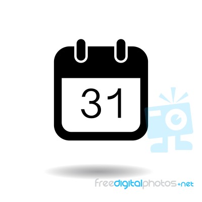 Calendar Icon  Illustration Eps10 On White Background Stock Image