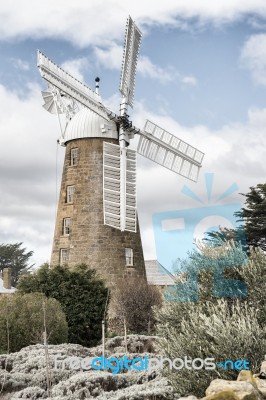 Callington Mill, Oatlands, Tasmania, Australia Stock Photo