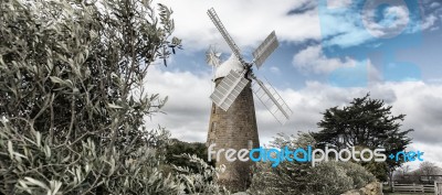 Callington Mill, Oatlands, Tasmania, Australia Stock Photo