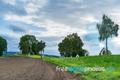 Calvary Church In St Georgen Im Attergau Stock Photo