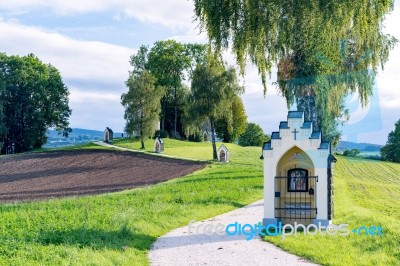 Calvary Church In St Georgen Im Attergau Stock Photo