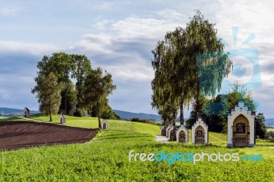 Calvary Church In St Georgen Im Attergau Stock Photo