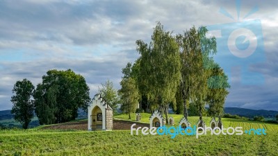 Calvary Church In St Georgen Im Attergau Stock Photo