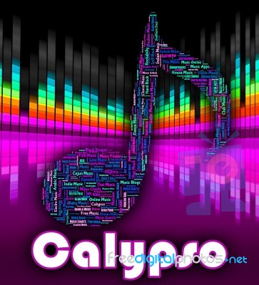 Calypso Music Indicates Caribbean Song And Calypsos Stock Image