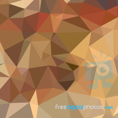 Camel Brown Abstract Low Polygon Background Stock Image