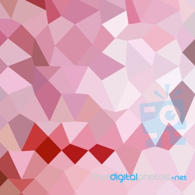 Cameo Pink Abstract Low Polygon Background Stock Image