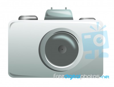 Camera Icon Retro Stock Image