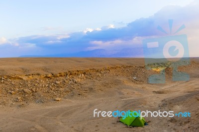 Camp In The Desert In Egypt Stock Photo