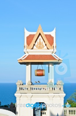 Campanile Of Thai Temple Stock Photo