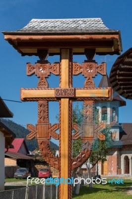 Campulung Moldovenesc, Transylvania/romania - September 18 : Woo… Stock Photo