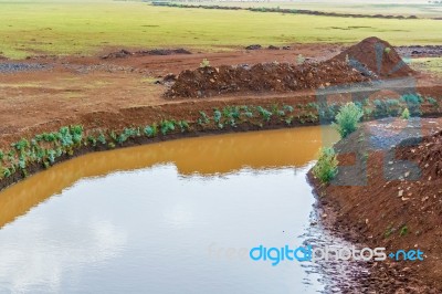 Canal In Ethiopia Stock Photo