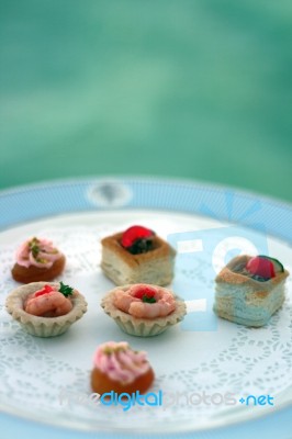 Canapes Stock Photo