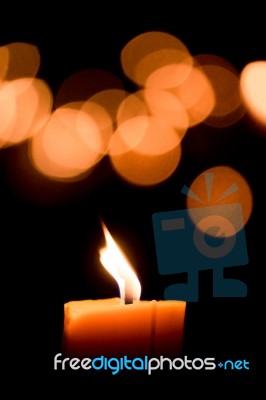 Candle Flame Stock Photo