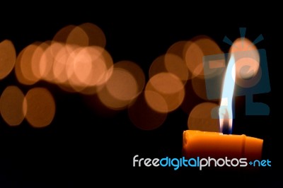 Candle Flame Stock Photo