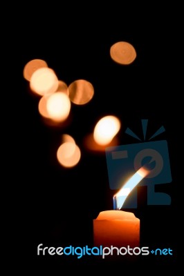 Candle Flame Stock Photo