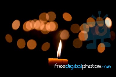 Candle Flame Stock Photo