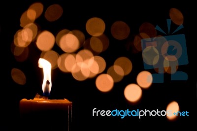 Candle Flame Stock Photo