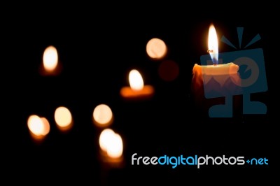 Candle Flame Stock Photo