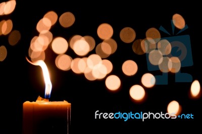 Candle Flame Stock Photo