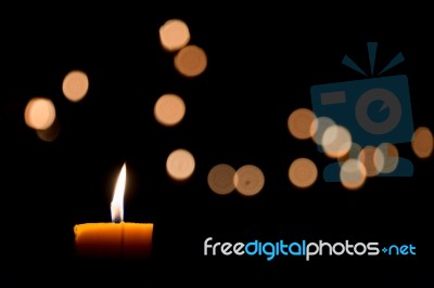 Candle Flame Stock Photo