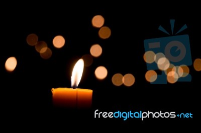 Candle Flame Stock Photo