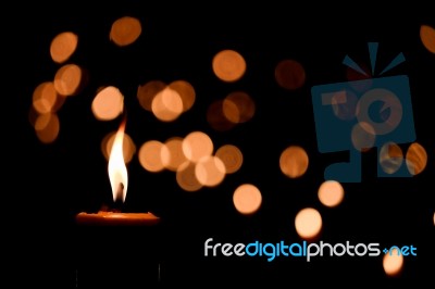 Candle Flame Stock Photo