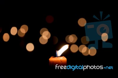 Candle Flame Stock Photo