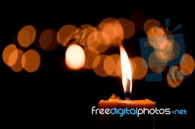 Candle Flame Stock Photo