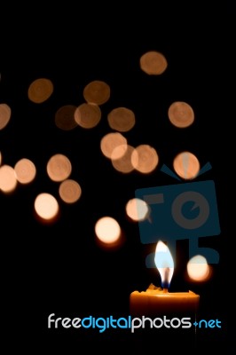 Candle Flame Stock Photo