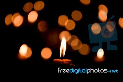 Candle Flame Stock Photo