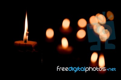 Candle Flame Stock Photo