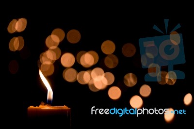 Candle Flame Stock Photo