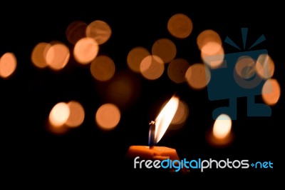 Candle Flame Stock Photo