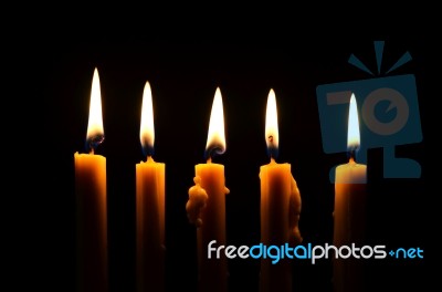 Candle Light Stock Photo